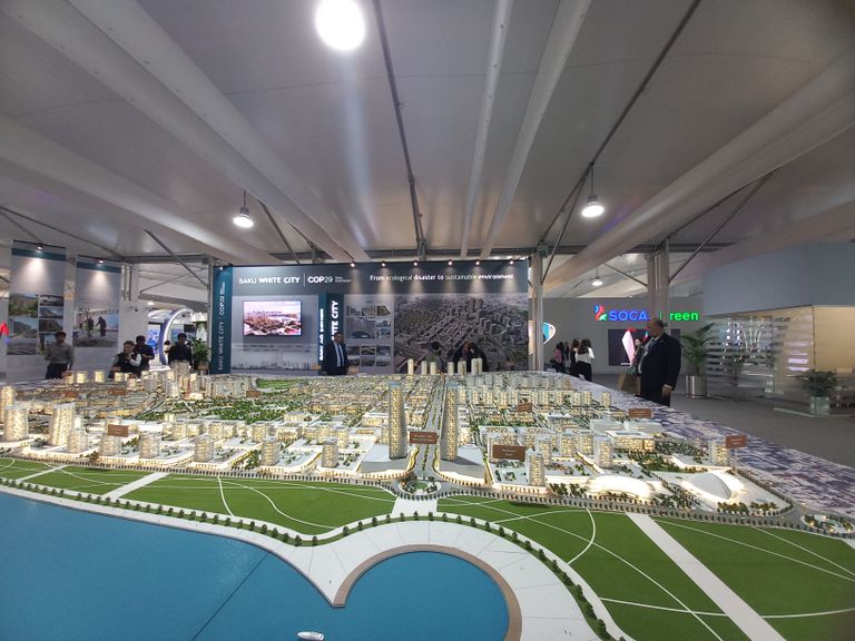 استعراض مخطط باكو البيضاء في COP29 باكو البيضاء