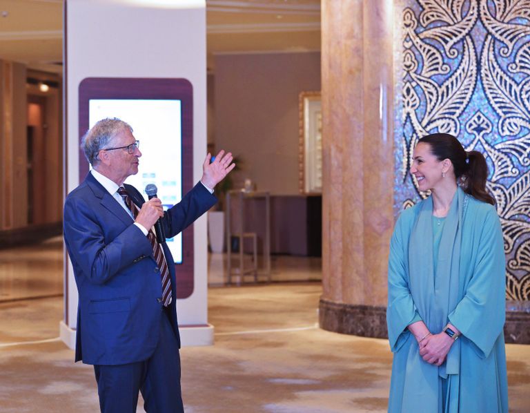 زيارة بيل غيتس لدولة الإمارات