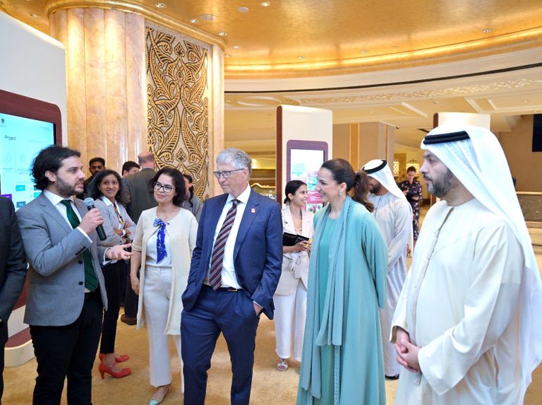 زيارة بيل غيتس لدولة الإمارات