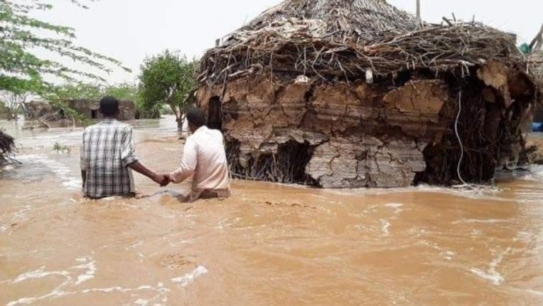 السيول من آثار تغير المناخ في اليمن