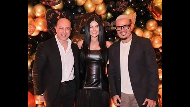 الفنانون في عيد ميلاد نسرين إمام