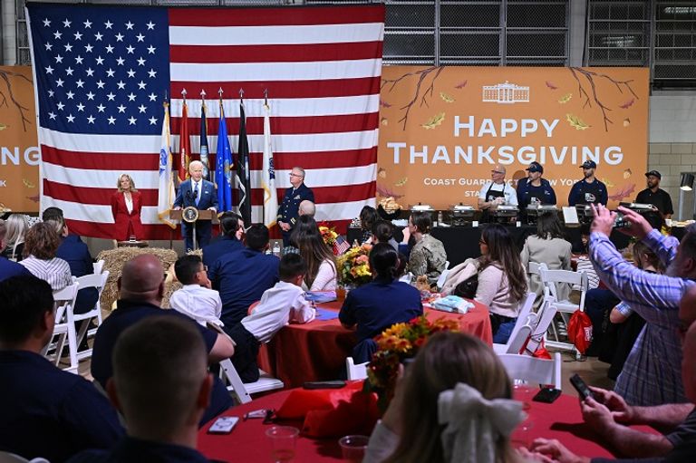 بايدن خلال الاحتفال في البيت الأبيض