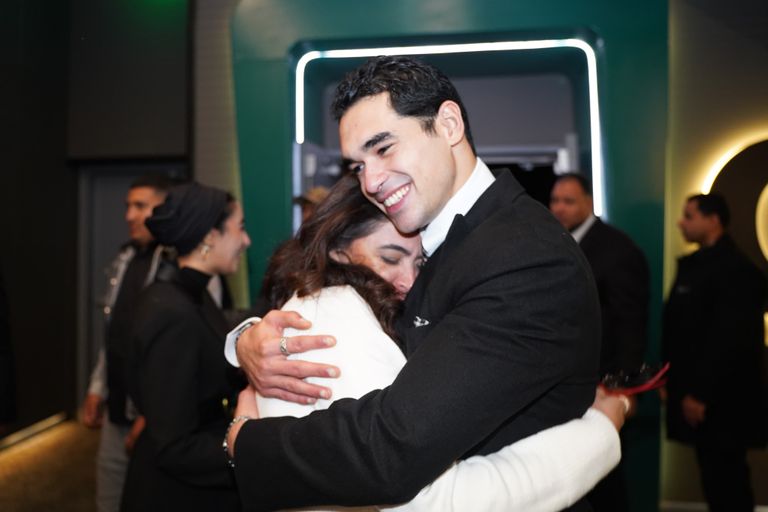 النجوم في عرض فيلم "مين يصدق"