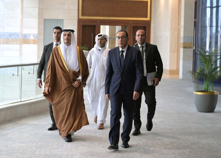 رئيسا وزراء مصر وقطر