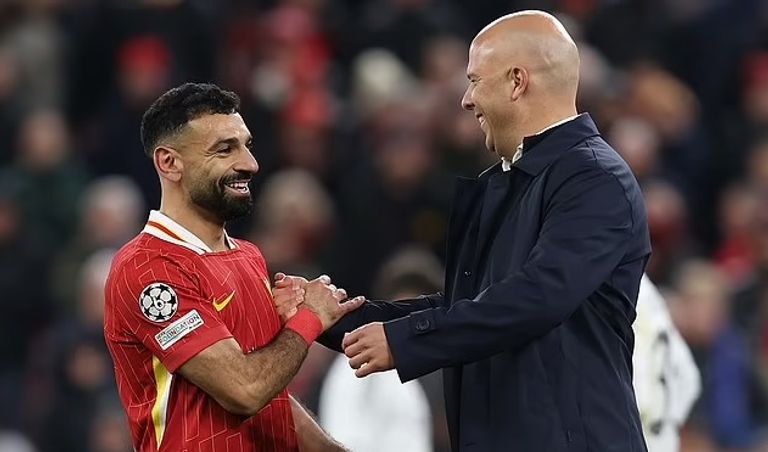 محمد صلاح وأرن سلوت المصري محمد صلاح