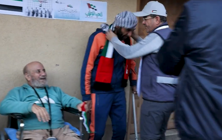 البعثة الإماراتية الإغاثية في غزة تحتفي بعيد الاتحاد