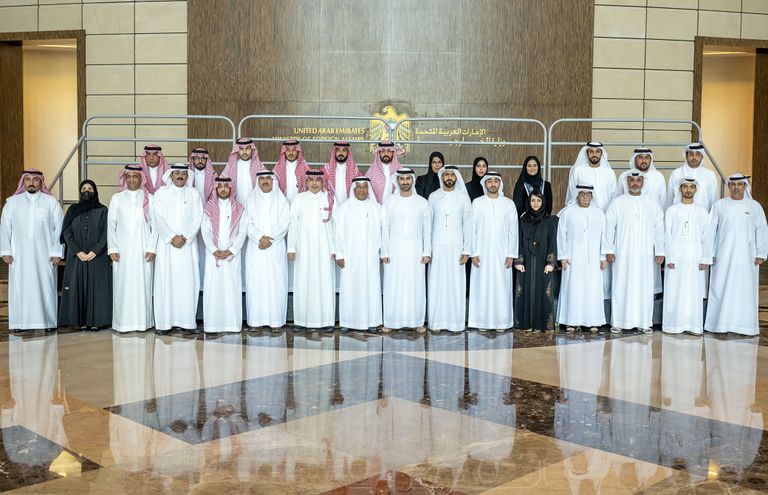 الشيخ محمد بن زايد آل نهيان وولي العهد السعودي