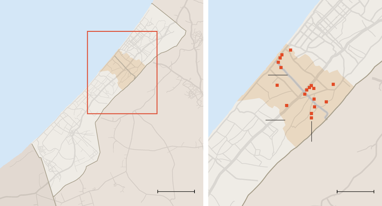 صورة بالأقمار الاصطناعية لقاعدة عسكرية إسرائيلية في ممر نتساريم