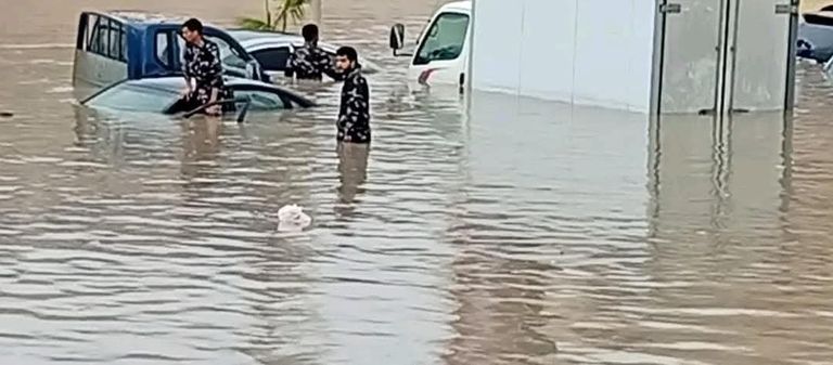 آثار الطقس السيئ في ليبيا