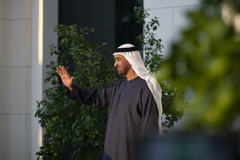 الشيخ محمد بن زايد آل نهيان رئيس الإمارات والرئيس السنغالي