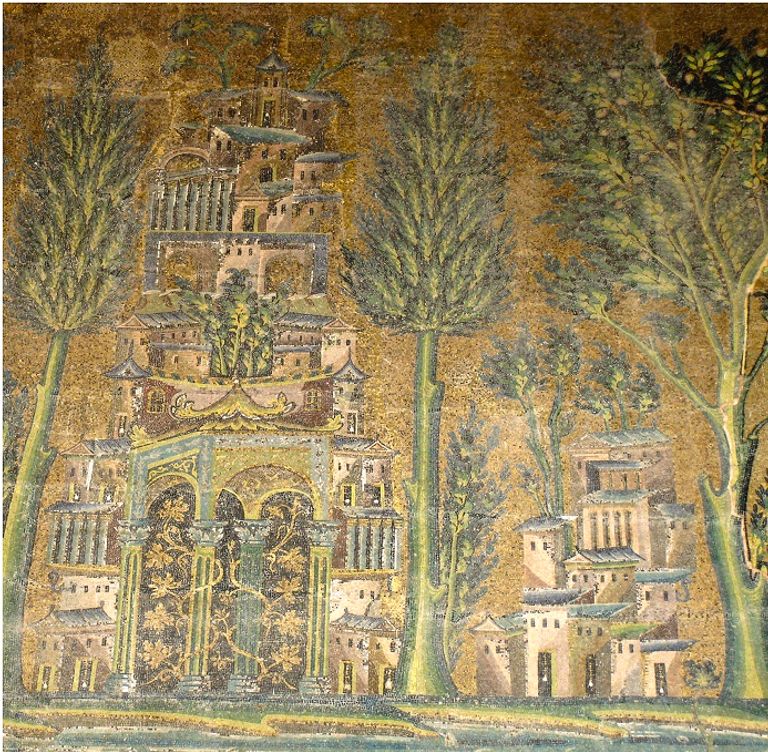  فسيفساء الجامع الأموي بدمشق 