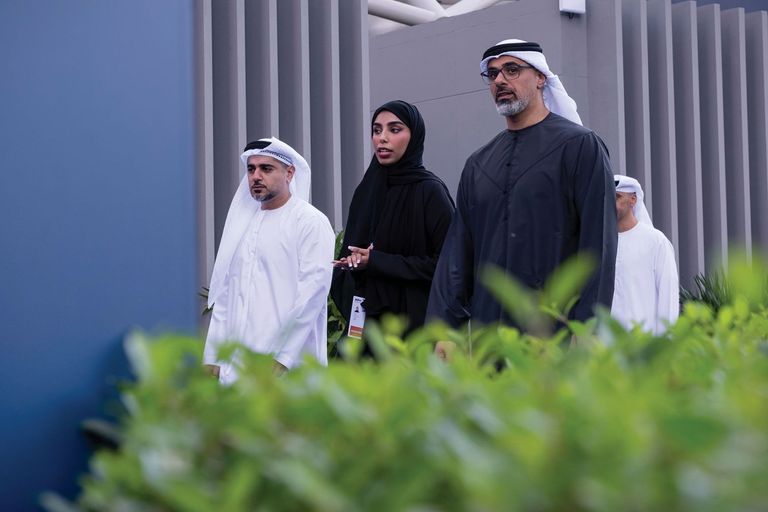 خالد بن محمد بن زايد الشيخ خالد بن محمد بن زايد آل نهيان خلال افتتاح أسبوع أبوظبي المالي