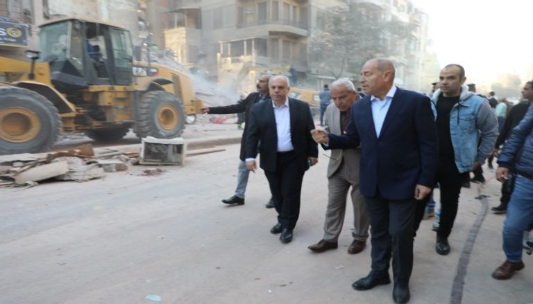 عقار العباسية المنهار في مصر