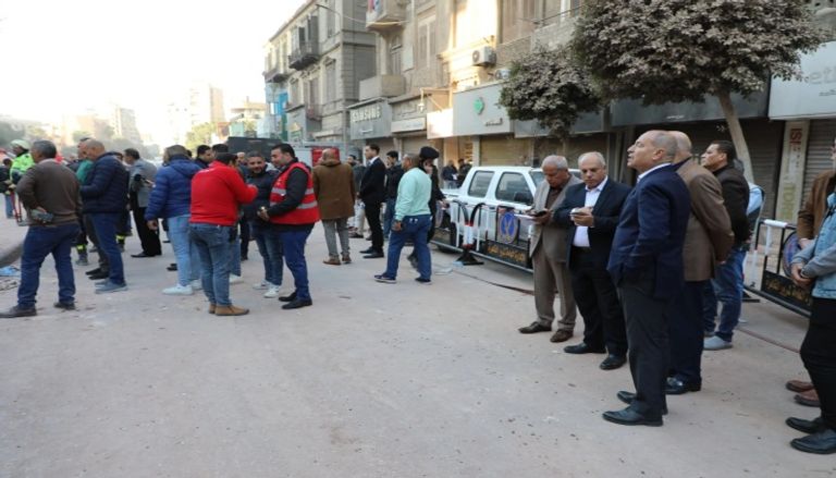 عقار العباسية المنهار في مصر