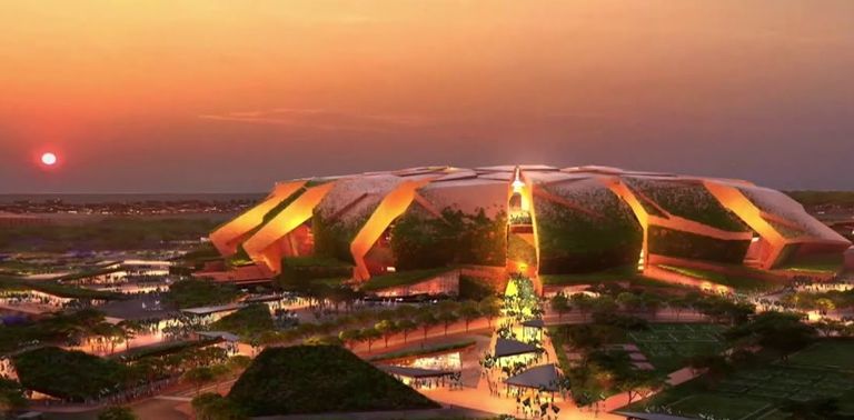 تصميم ملعب الملك سلمان السعودية 2034