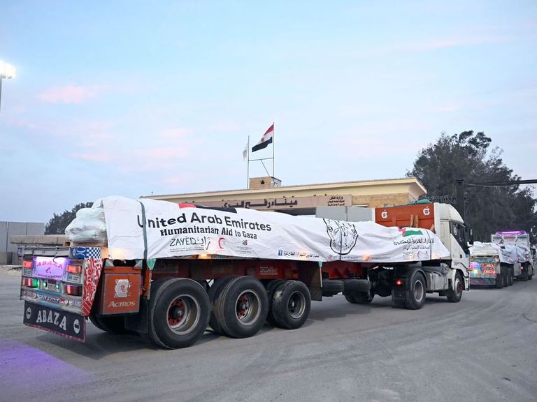 مساعدات إماراتية إلى غزة