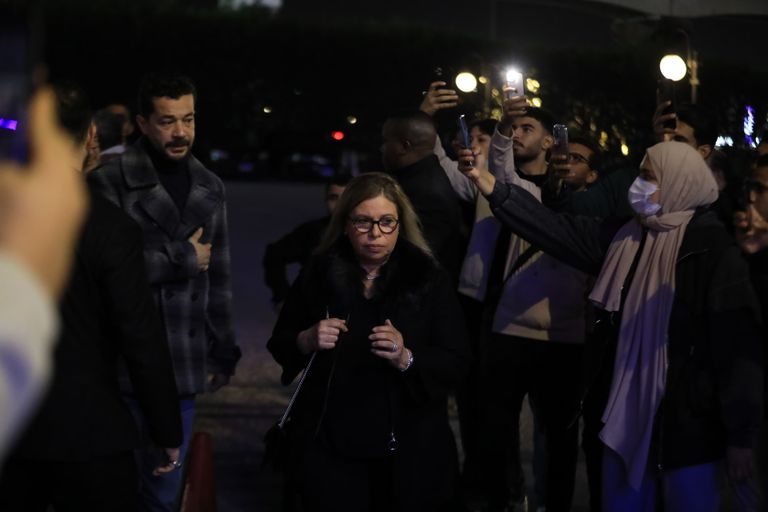 شريف سلامة في عزاء نبيل الحلفاوي