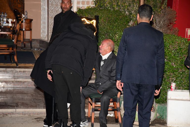 إيمي سمير غانم في عزاء نبيل الحلفاوي