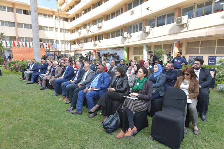 ممثلو المنظمات الأممية أثناء إطلاق التقرير 