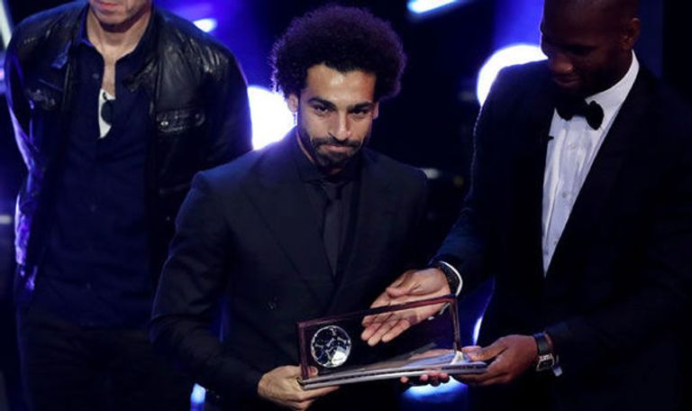 محمد صلاح كريستيانو رونالدو وليونيل ميسي