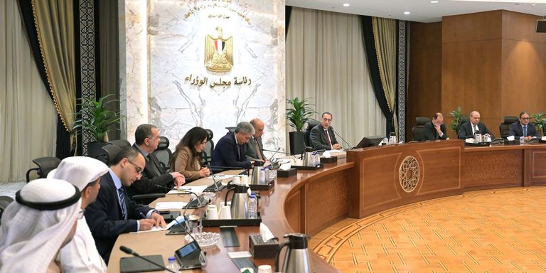 جانب من اجتماع رئس مجلس الوزراء المصري مع الشركات الإماراتية 