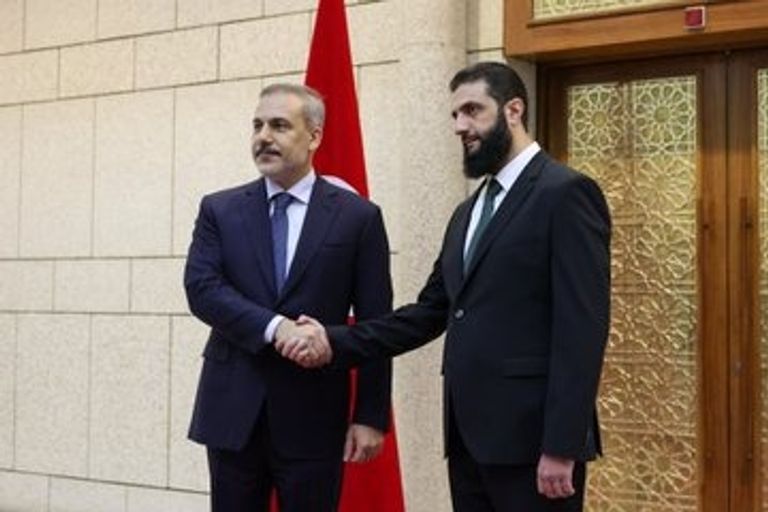 وليد جنبلاط خلال لقاء الجولاني