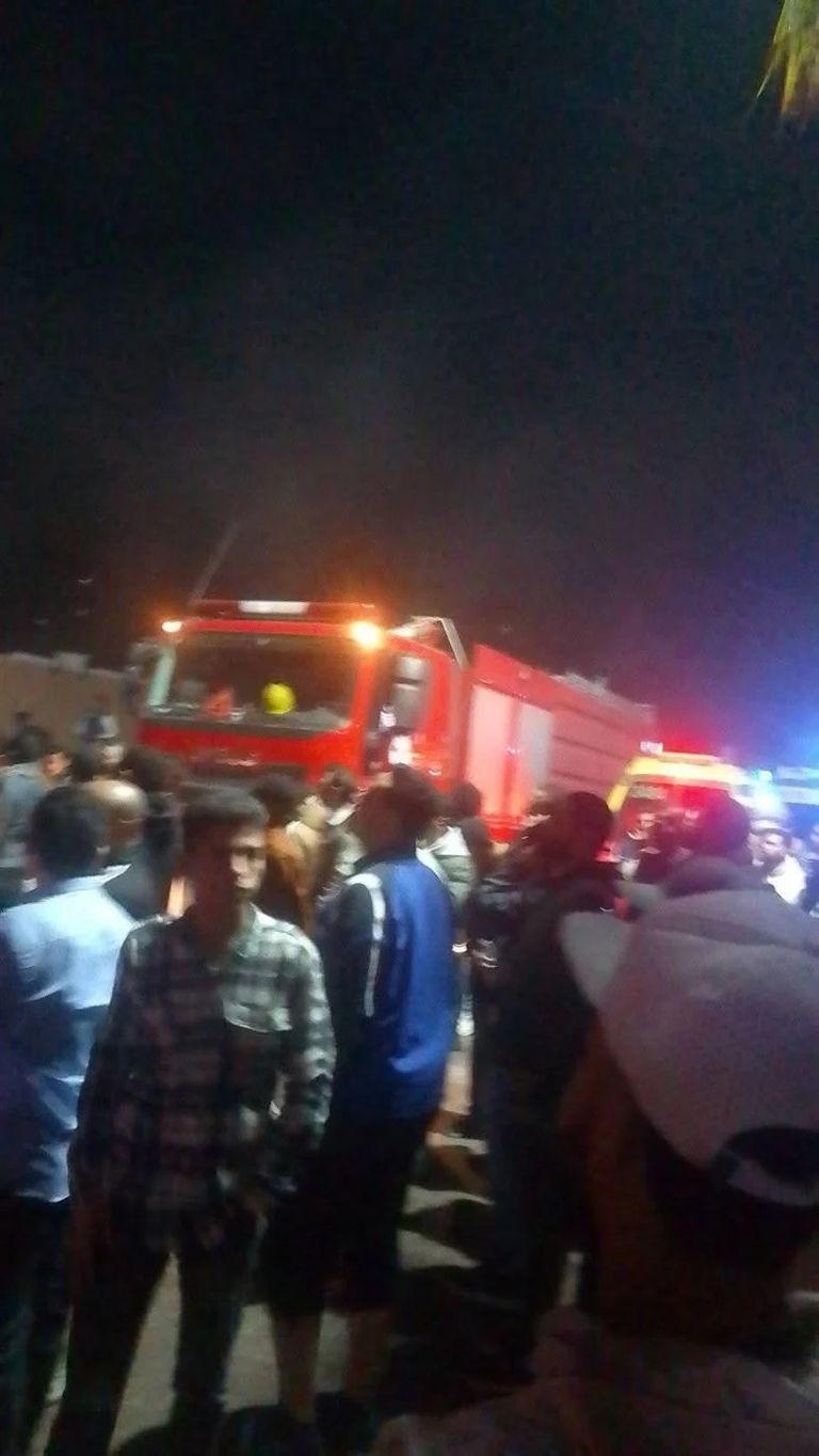 حريق مطعم تفويلة بمصر