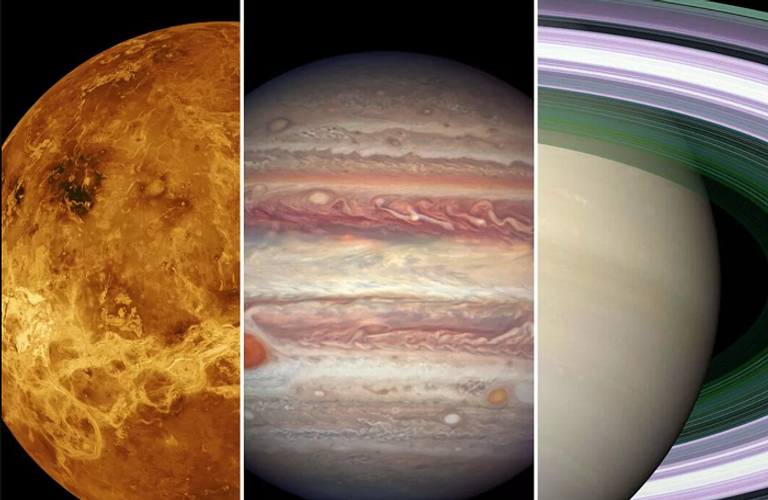 كواكب الزهرة وزحل والمشتري تزين سماء عيد الميلاد