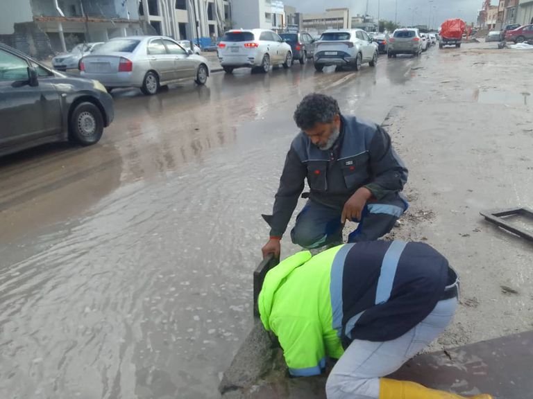 تأثير الأمطار في ليبيا