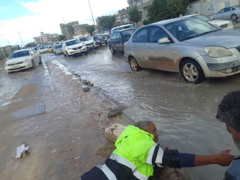 تأثير الأمطار في ليبيا