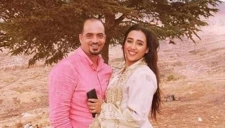 عبير رحال وزوجها مسعود خليل