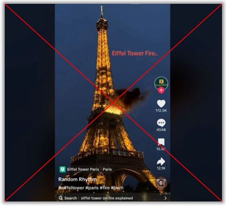 مشهدان من المقطع المتداول