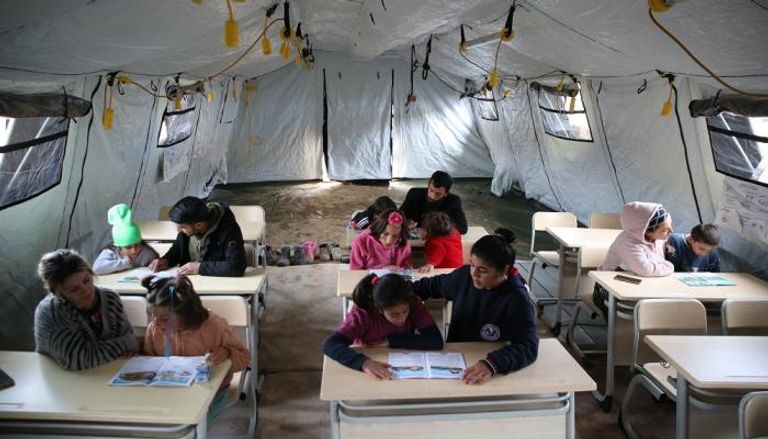 مدارس تركية بعد زلزال كهرمان مرعش