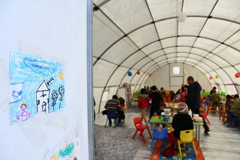 مدارس تركية بعد زلزال كهرمان مرعش