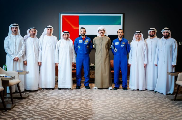 الشيخ عبدالله بن زايد آل نهيان وسلطان النيادي