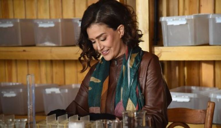 غادة عبدالرازق في لقطة من مسلسل "صيد العقارب"