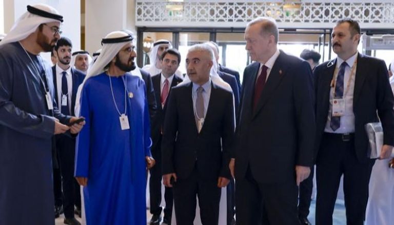 الشيخ محمد بن راشد آل مكتوم يلتقي الرئيس التركي رجب طيب أردوغان