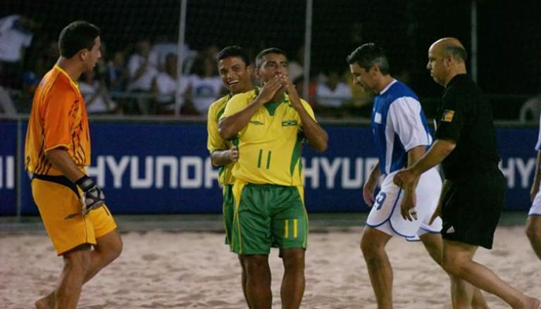 روماريو مع منتخب البرازيل في كأس العالم للكرة الشاطئية