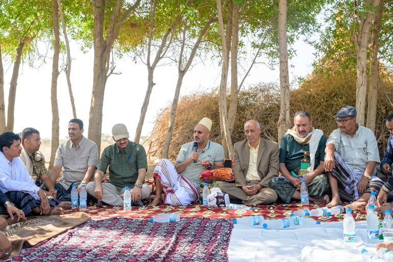 نائب رئيس مجلس القيادة الرئاسي باليمن طارق صالح خلال ريف المخا