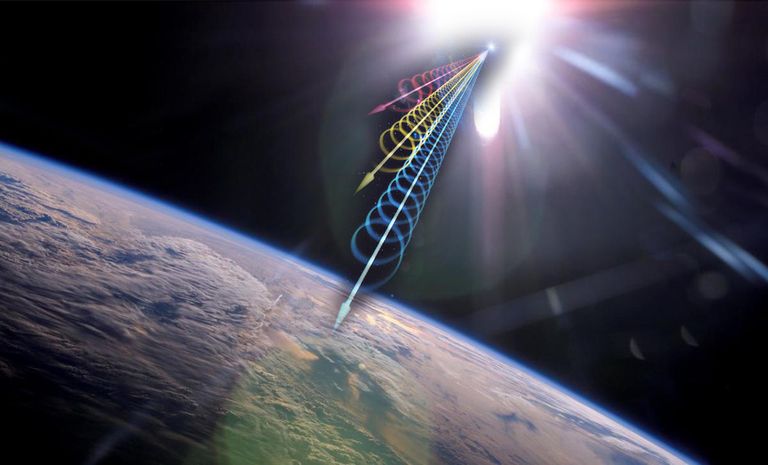 النجم المغناطيسي وهو يفقد مادة في الفضاء