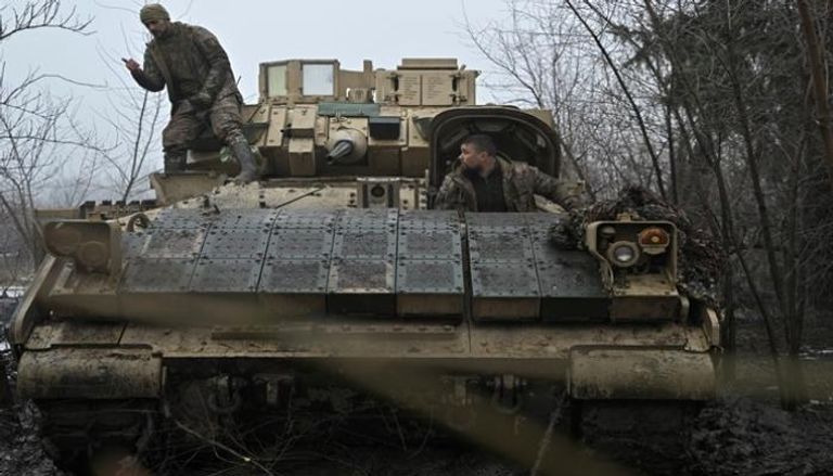 جنود أوكرانيون في منطقة دونيتسك - أ ف ب