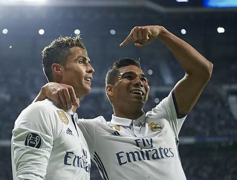 كاسيميرو وكريستيانو رونالدو في ريال مدريد كريستيانو رونالدو قائد النصر السعودي