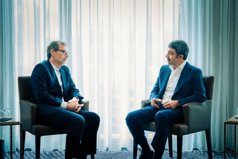 الشيخ عبدالله بن زايد آل نهيان يلتقي وزيرة خارجية ألمانيا