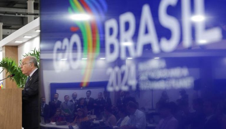 وزير خارجية البرازيل يتحدث على هامش قمة العشرين