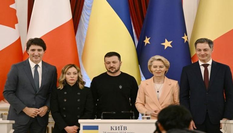 قادة أوروبيون في كييف لمساندة أوكرانيا