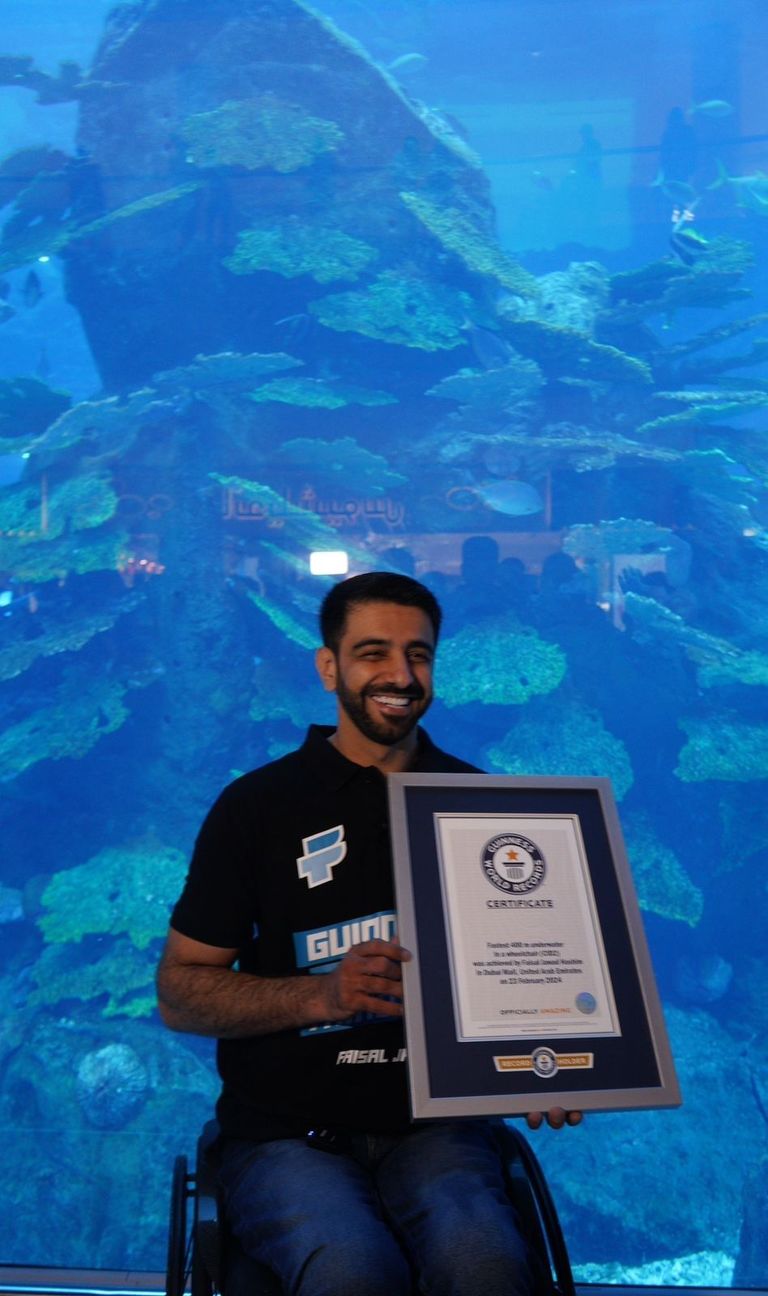 لحظة تحقيق الموسوي للرقم القياسي