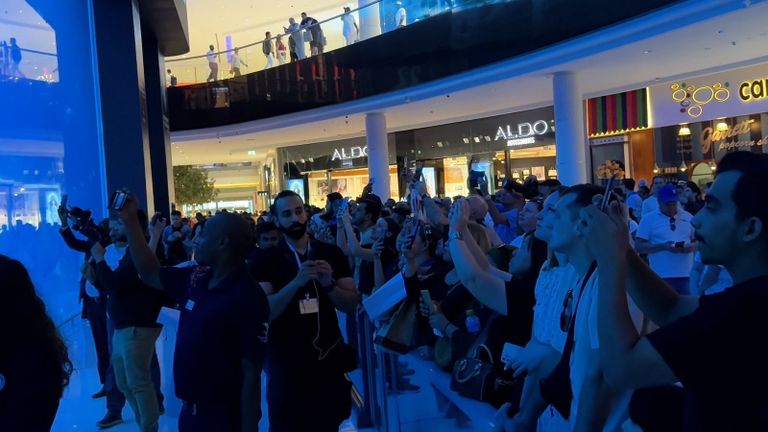 لحظة تحقيق الموسوي للرقم القياسي