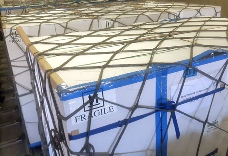 جانب من المساعدات