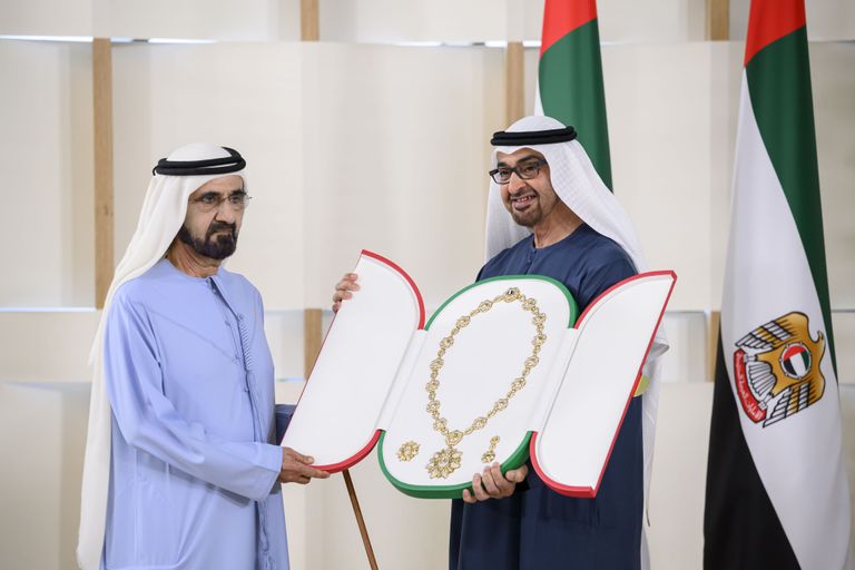 محمد بن زايد يكرم صُنّاع إنجازات COP28 جانب من تكريم صُنّاع إنجازات COP28