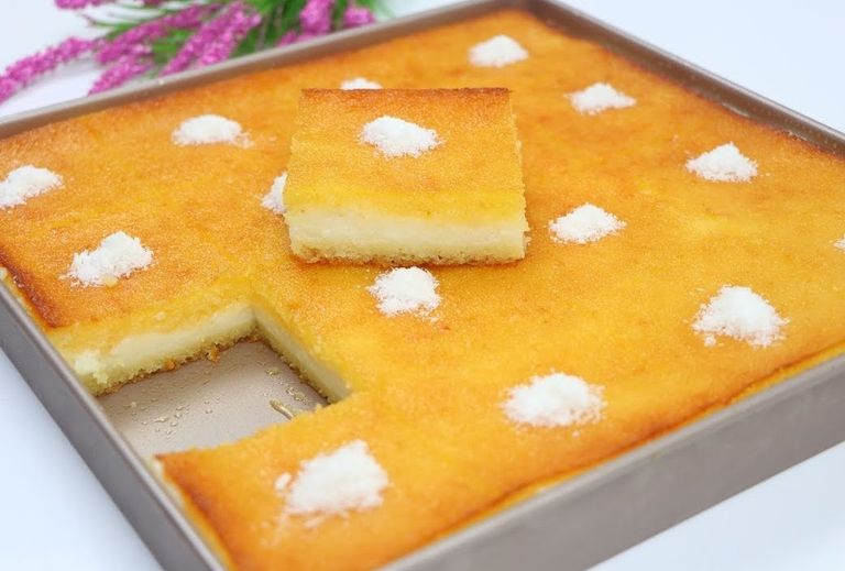 البسبوسة بالقشطة